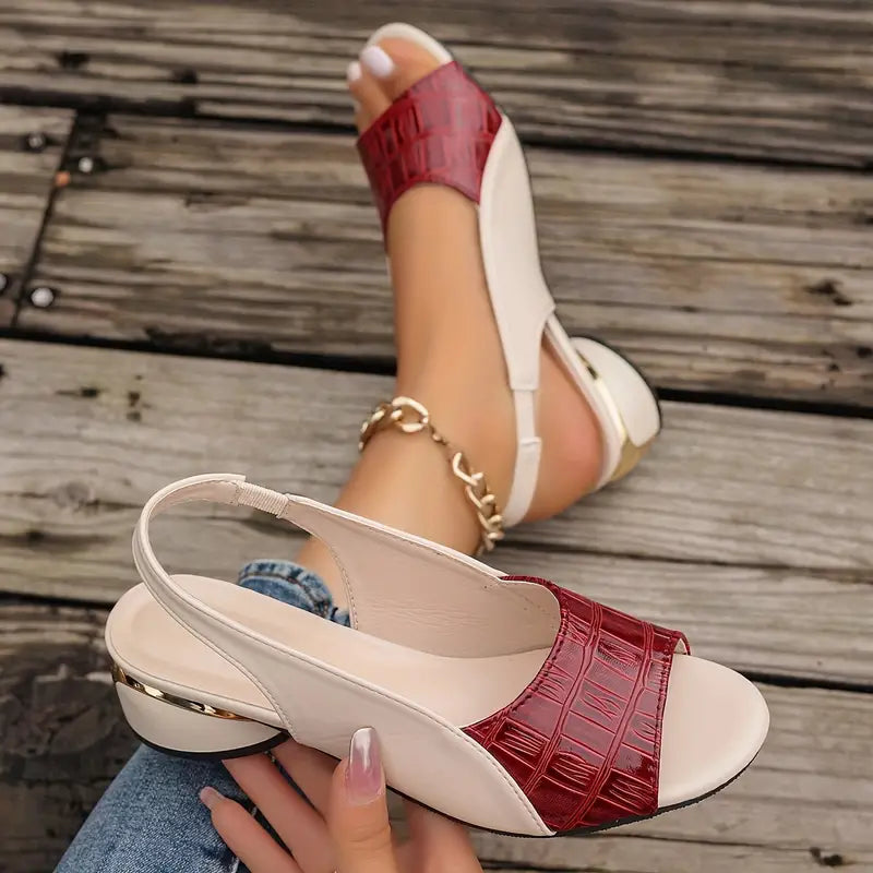Women's Block Heel Ankle Strap Sandals