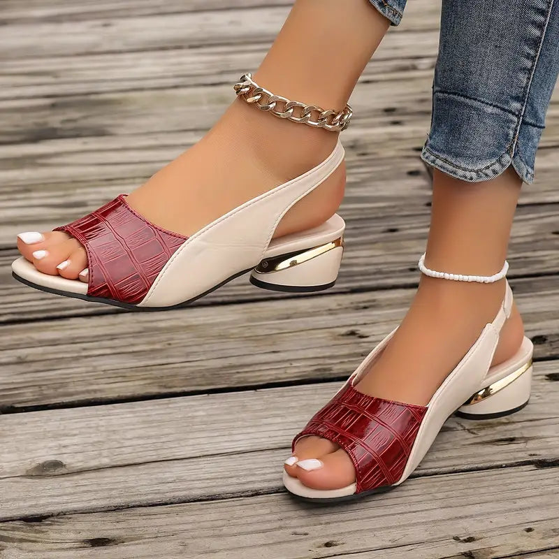 Women's Block Heel Ankle Strap Sandals