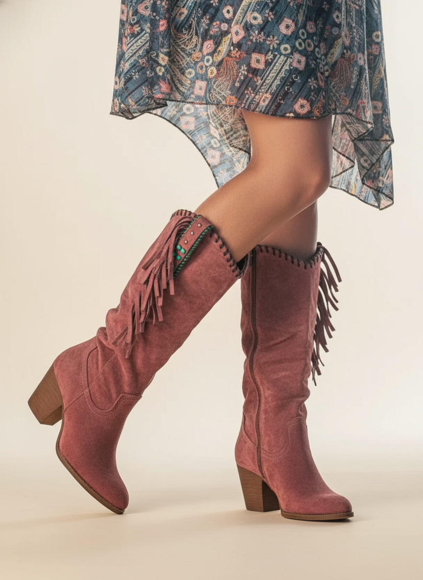 Women's ankle boots with block heel