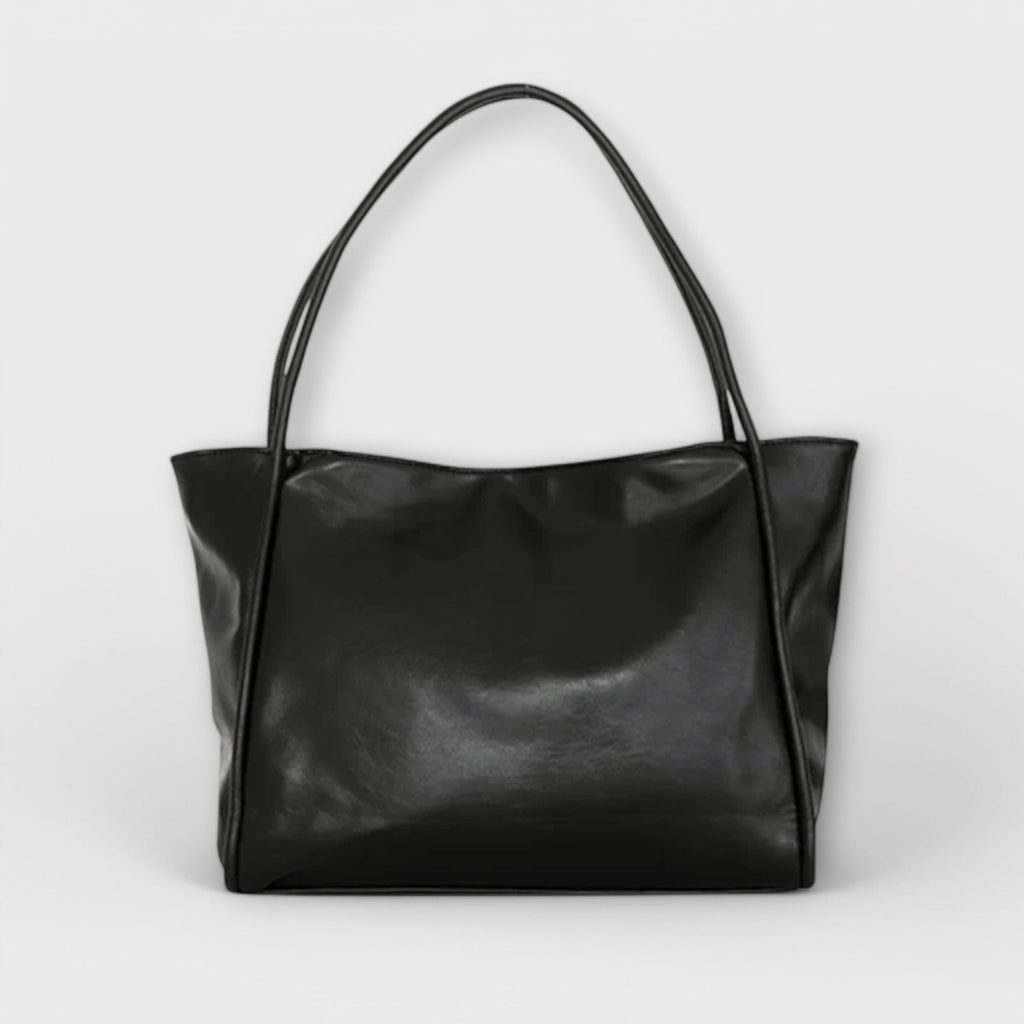 Women's handbag with top handle and structured body