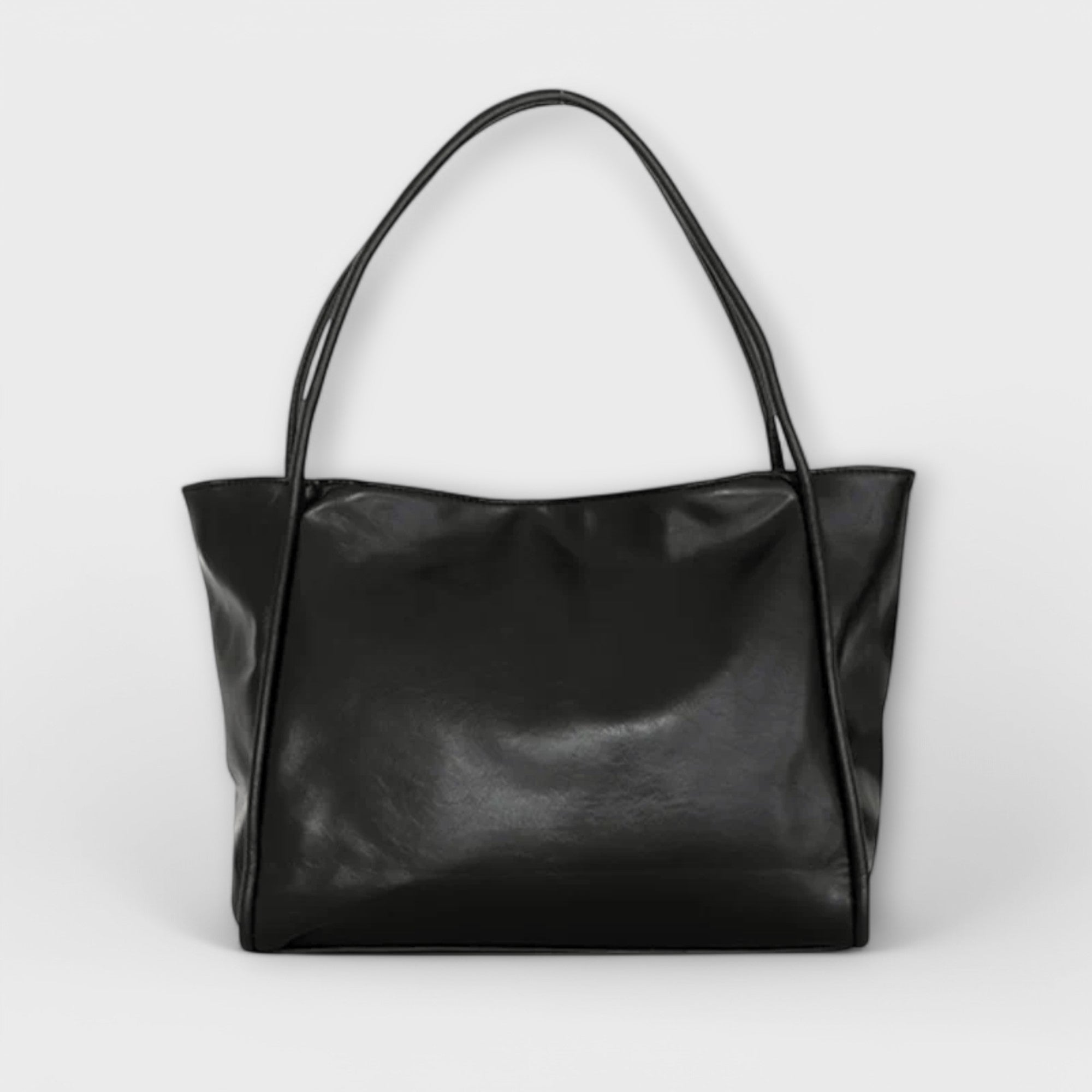 Women's handbag with top handle and structured body