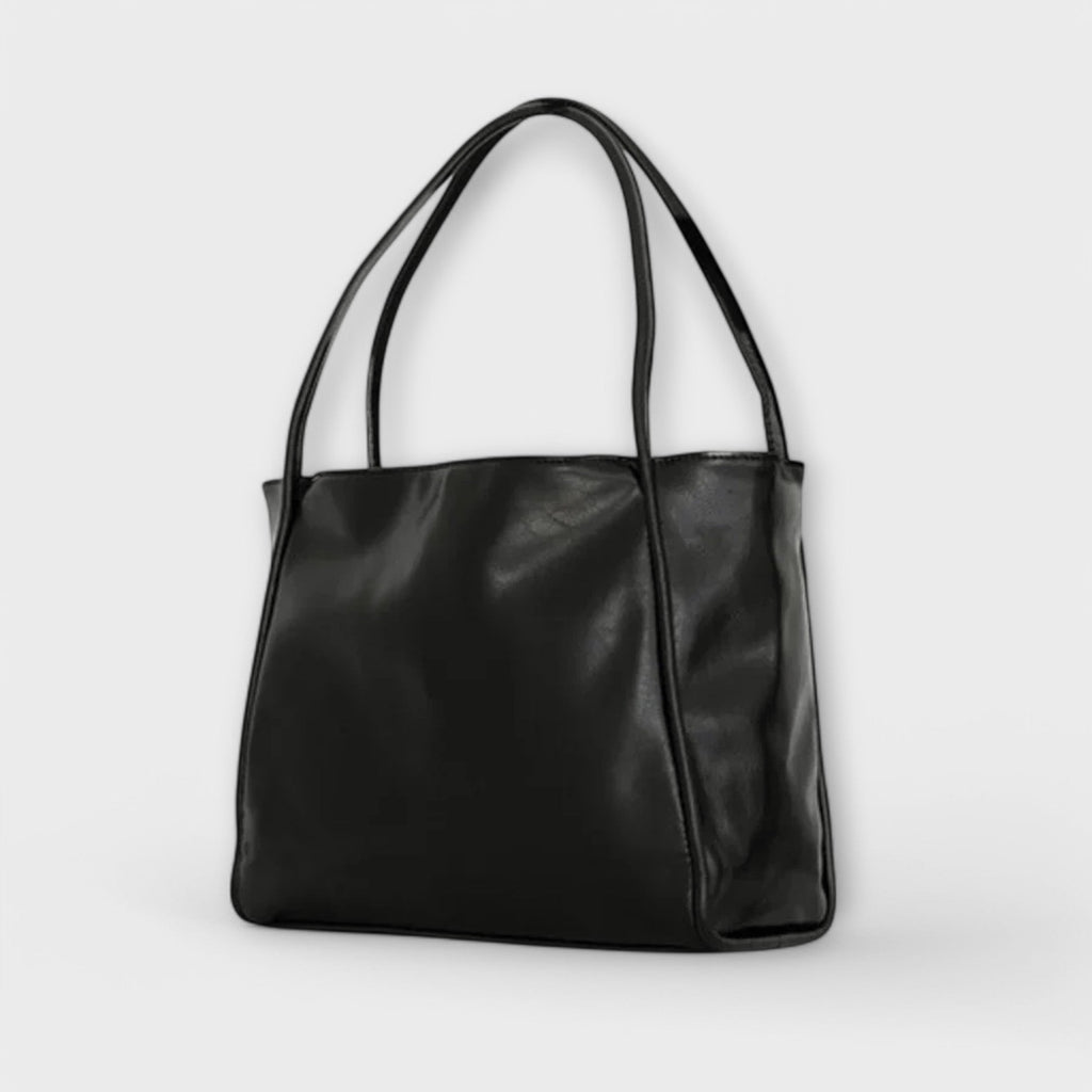 Women's handbag with top handle and structured body
