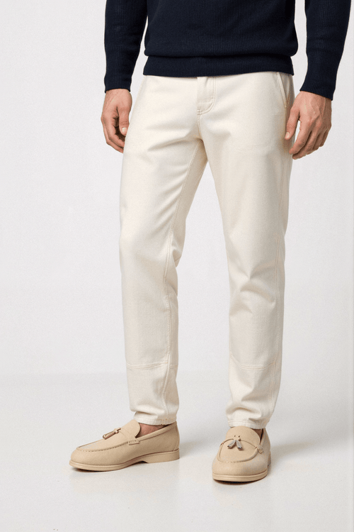 Men's loafers with velvet upper and round toe