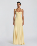 Women’s Maxi Dress with Sweetheart Neckline and Lace-Up Back