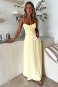Women's maxi dress with spaghetti straps