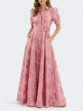 Women's midi dress with defined waist