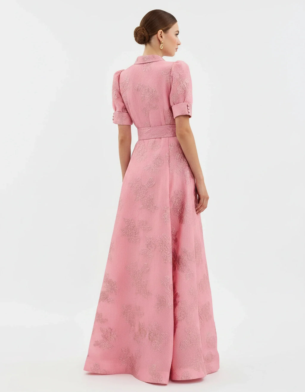 Women's midi dress with defined waist