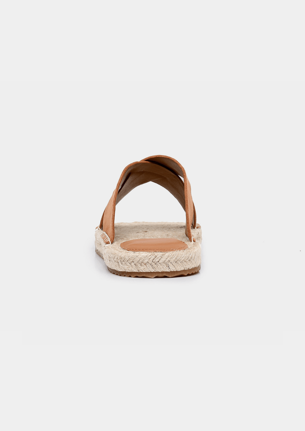 Men's open-toe sandals with jute trim