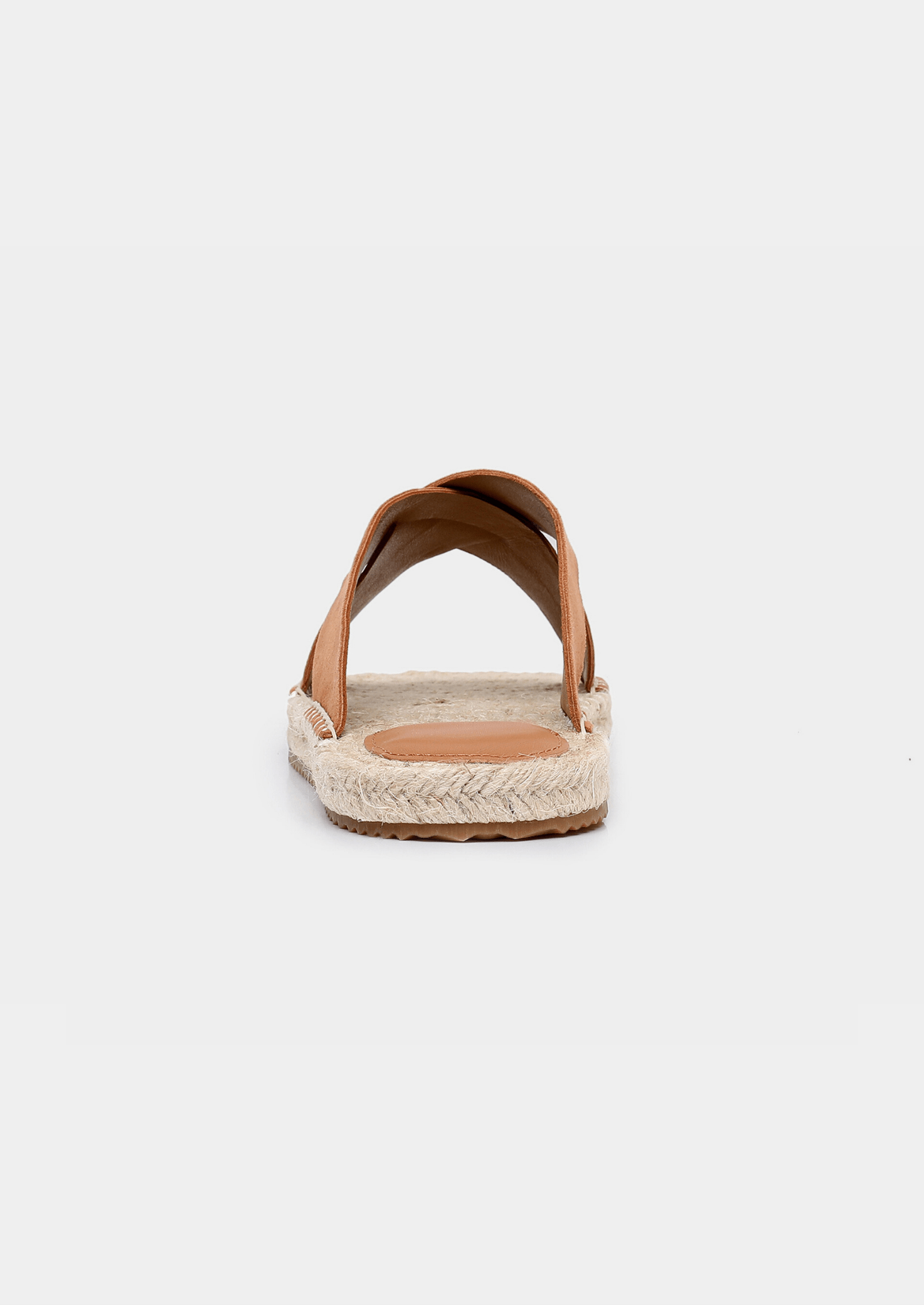 Men's open-toe sandals with jute trim