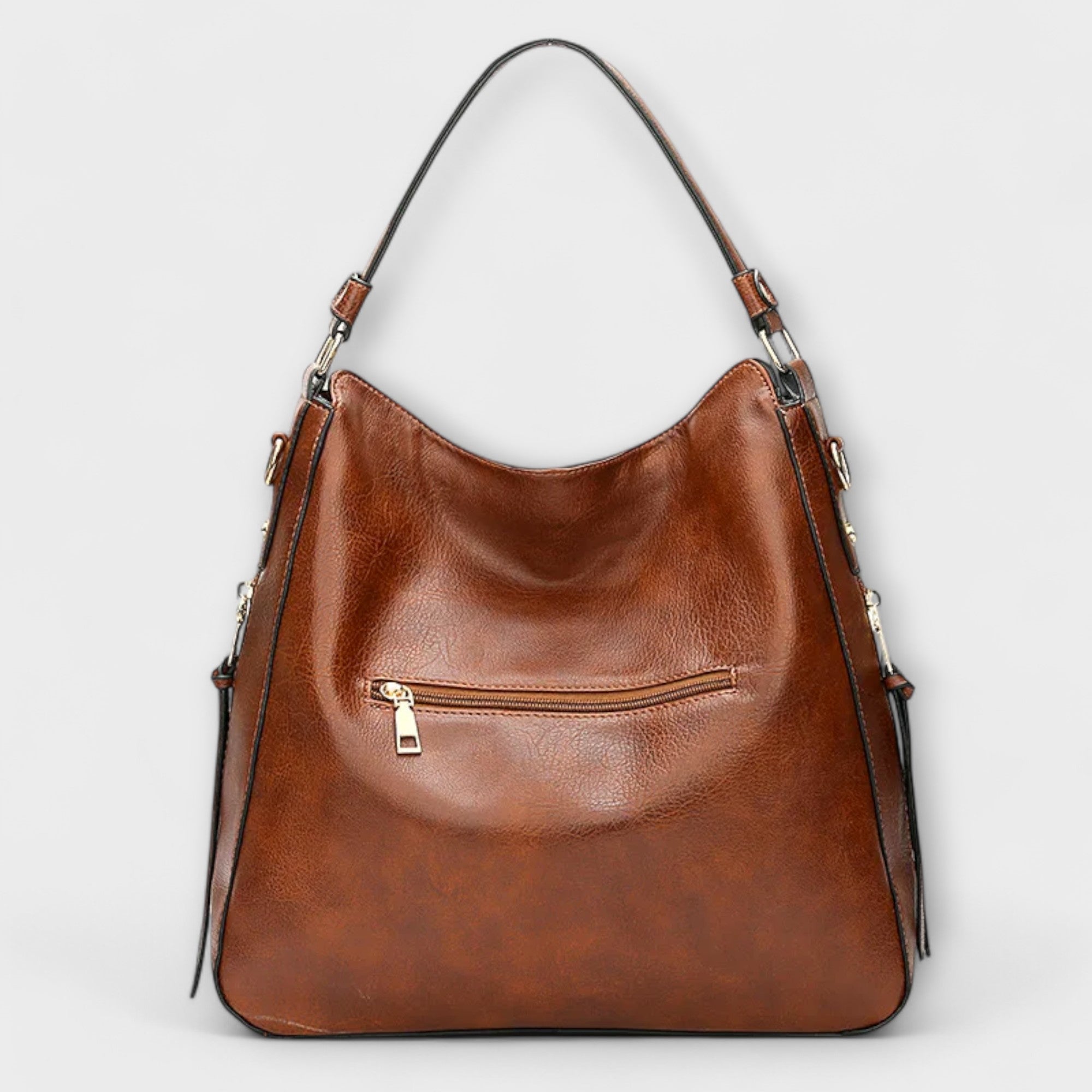 Women's shoulder bag with top handle and adjustable strap