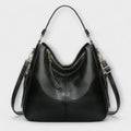 Women's shoulder bag with top handle and adjustable strap