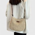 Women's shoulder bag with top handle and zip closure