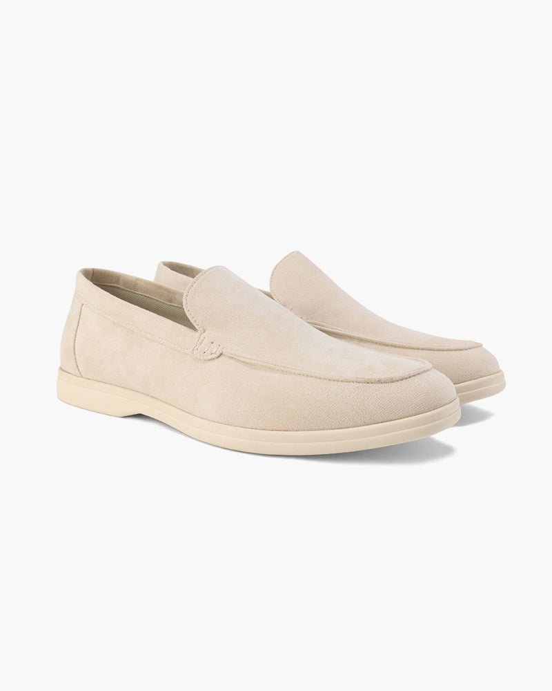 Men's slip-on loafers with penny strap detail