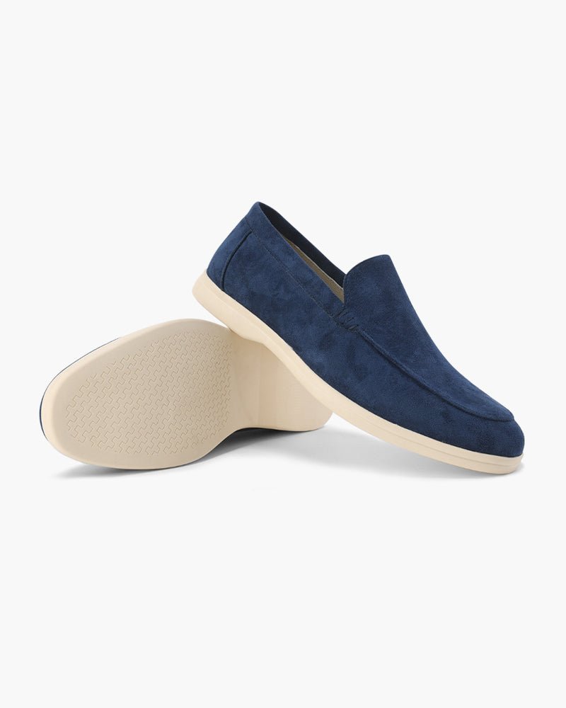Men's slip-on loafers with penny strap detail