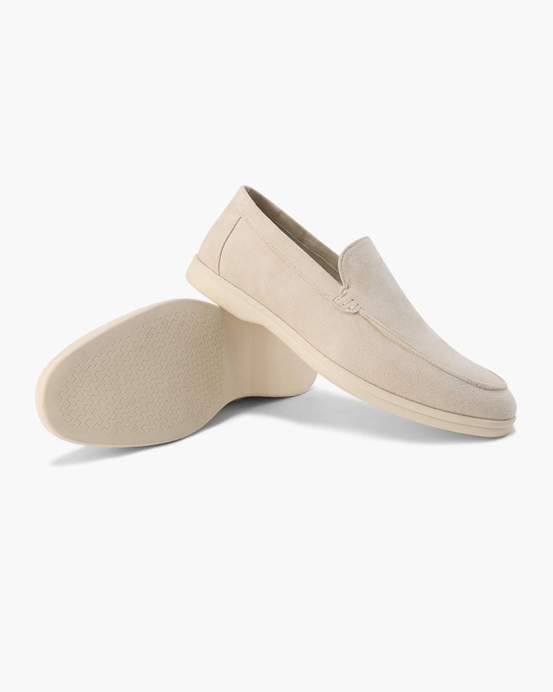 Men's slip-on loafers with penny strap detail