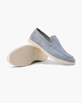 Men's slip-on loafers with penny strap detail