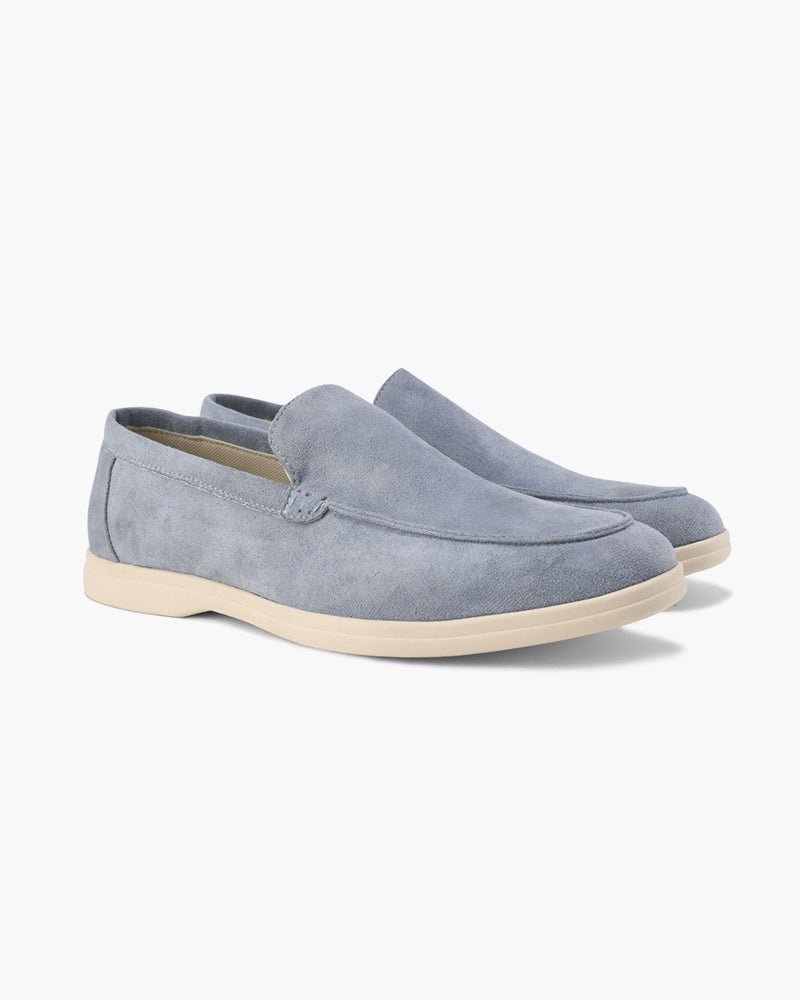 Men's slip-on loafers with penny strap detail