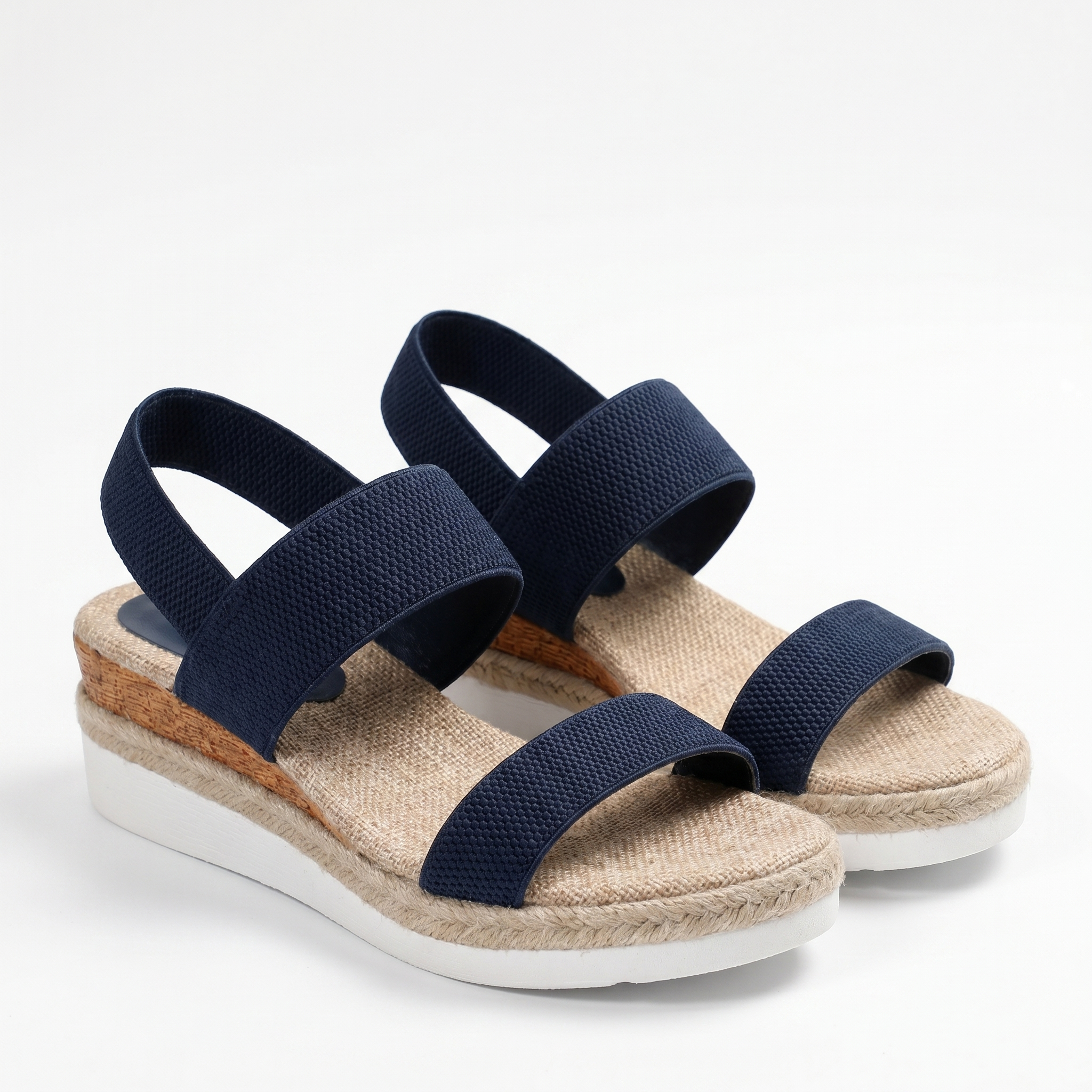 Women's slip-on sandals with cushioned insole and open toe