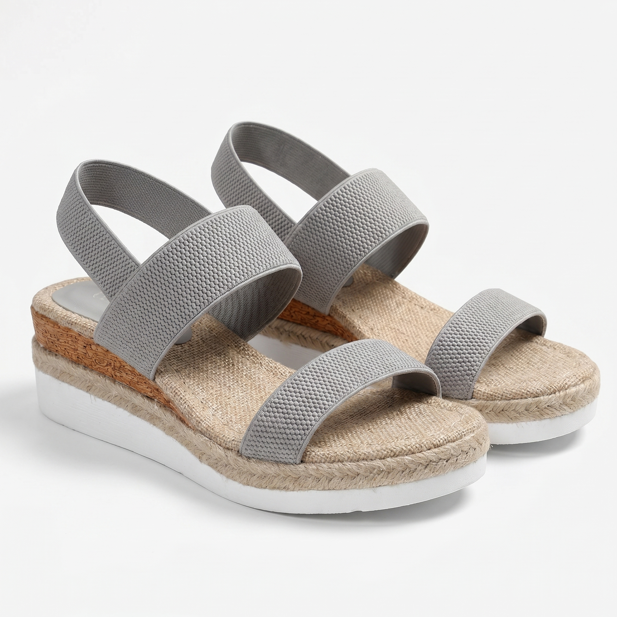 Women's slip-on sandals with cushioned insole and open toe