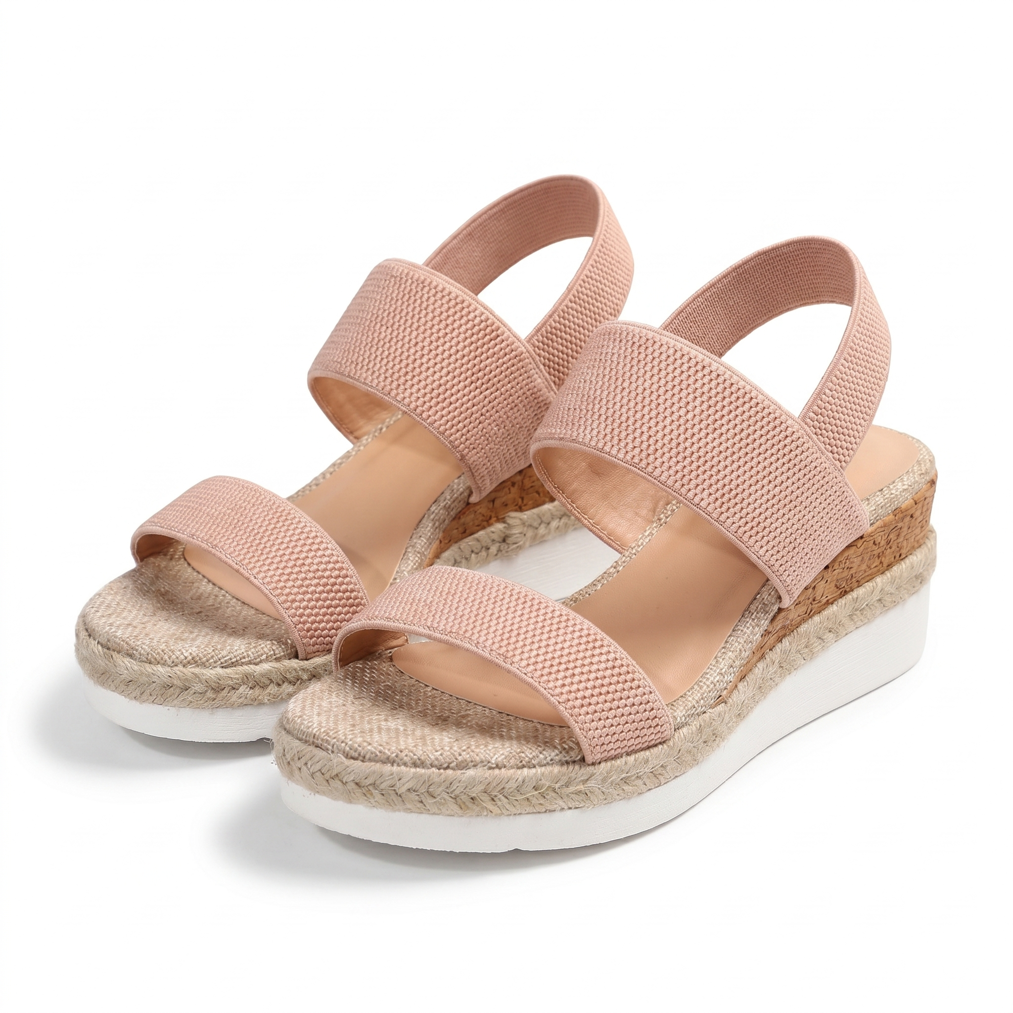 Women's slip-on sandals with cushioned insole and open toe