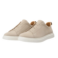 Men's slip-on sneakers with suede-effect finish