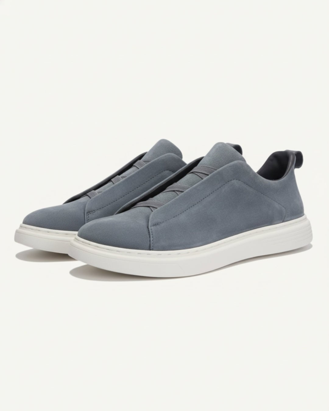 Men's slip-on sneakers with suede-effect finish